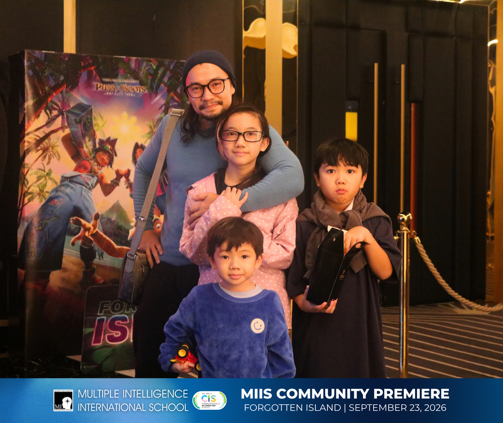 MIIS family in the premier of DreamWorks' Forgotten Island